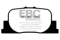 EBC - EBC 00-01 Lexus ES300 3.0 Greenstuff Rear Brake Pads - DP21456 - Image 1