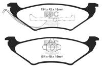 EBC - EBC 90-94 Ford Crown Victoria Greenstuff Rear Brake Pads - DP21625 - Image 1