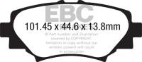EBC - EBC 14+ Mazda 3 2.0 (Japan Build) Greenstuff Rear Brake Pads - DP22186 - Image 1