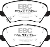 EBC - EBC 2017 Hyundai Elantra GT 2.0L Greenstuff Front Brake Pads - DP22232 - Image 1