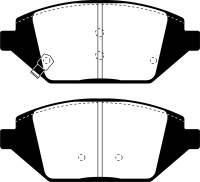 EBC - EBC 2016+ Chevrolet Spark 1.4L Greenstuff Front Brake Pads - DP23058 - Image 1