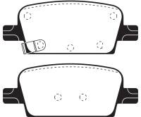 EBC - EBC 2016+ Chevrolet Malibu 1.5L Turbo (Mech PB) Greenstuff Rear Brake Pads - DP23073 - Image 1