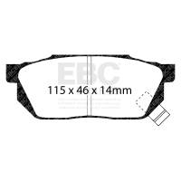 EBC - EBC 84-87 Honda Civic CRX 1.5 DX Greenstuff Front Brake Pads - DP2570 - Image 1