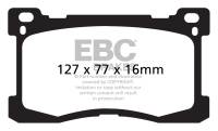 EBC - EBC 12+ Hyundai Equus 5.0 Redstuff Front Brake Pads - DP31882C - Image 1