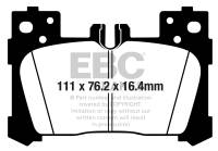 EBC - EBC 2018+ Lexus LC500 5.0L Redstuff Rear Brake Pads - DP32324C - Image 1