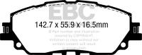 EBC 2019+ Lexus ES300H 2.5L Hybrid Redstuff Front Brake Pads - DP32378C