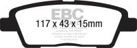 EBC - EBC 10-11 Hyundai Genesis 3.8 Yellowstuff Rear Brake Pads - DP41881R - Image 1