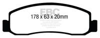EBC - EBC 08-10 Ford F250 (inc Super Duty) 5.4 (2WD) Yellowstuff Front Brake Pads - DP41892R - Image 1