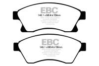 EBC - EBC 11+ Chevrolet Cruze 1.4 Turbo (10.9 inch front rotor) Yellowstuff Front Brake Pads - DP42065R - Image 1