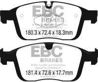 EBC - EBC 2016+ Volvo XC60 2.0L Turbo T5 Yellowstuff Front Brake Pads - DP42296R - Image 1