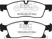 EBC - EBC 2016+ Jeep Grand Cherokee 3.6L Yellowstuff Front Brake Pads - DP42398R - Image 1