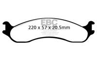 EBC - EBC 98-03 Dodge B250 B2500 Cargo 2500 Van 3/4 Ton Greenstuff Front Brake Pads - DP61266 - Image 1
