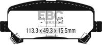 EBC - EBC 15+ Chevrolet Colorado 2.5 Greenstuff Rear Brake Pads - DP63045 - Image 1