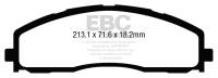 EBC - EBC 13+ Ford F250 (inc Super Duty) 6.2 (2WD) Extra Duty Front Brake Pads - ED93015 - Image 1