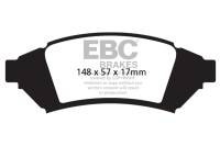 EBC - EBC 04 Pontiac Grand Prix 3.8 Ultimax2 Front Brake Pads - UD1000 - Image 1