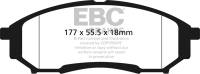 EBC - EBC 05-07 Ford F250 (inc Super Duty) 5.4 (2WD) Ultimax2 Rear Brake Pads - UD1068 - Image 1