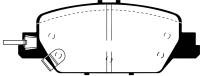 EBC - EBC 2017+ Honda CR-V 1.5L Turbo Ultimax2 Rear Brake Pads - UD2037 - Image 1