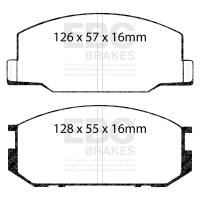 EBC - EBC 82-85 Toyota Celica 2.0L Ultimax Front Brake Pads - UD245 - Image 1