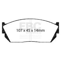 EBC - EBC 82-84 Honda Civic Hatchback 1.3 (5 Speed) Ultimax2 Front Brake Pads - UD276 - Image 1