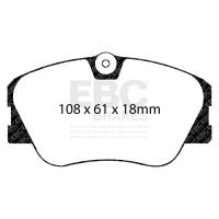 EBC 86-93 Mercedes-Benz 190/190E 2.3 16v Ultimax2 Front Brake Pads - UD423