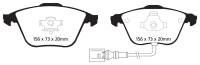 EBC 08-11 Volkswagen CC 3.6 Ultimax2 Front Brake Pads - UD9153