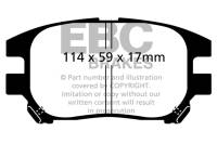 EBC - EBC 02-03 Lexus RX300 3.0 2WD Ultimax2 Front Brake Pads - UD930 - Image 1
