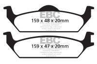 EBC - EBC 03-04 Dodge Dakota 2WD 3.9 Ultimax2 Rear Brake Pads - UD963 - Image 1