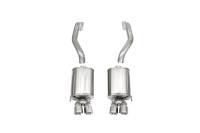 Corsa 2009-2013 Chevrolet Corvette C6 6.2L V8 Polished Sport Axle-Back Exhaust - 14108