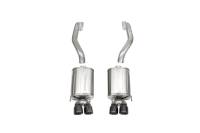 Corsa 2009-2013 Chevrolet Corvette C6 6.2L V8 Black Sport Axle-Back Exhaust - 14108BLK