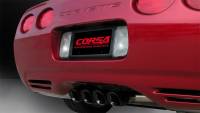 CORSA Performance - Corsa 1997-2004 Chevrolet Corvette C5 Z06 5.7L V8 Black Sport Axle-Back Exhaust - 14139BLK - Image 3