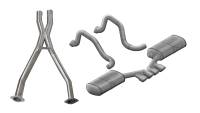 CORSA Performance - Corsa Performance 2.5in. Cat-Back Dual Rear Exit with Tigershark 3.5in. Polished Pro-Series Tips 14139CB - Image 1