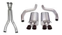 CORSA Performance - Corsa Performance 3.0in. Cat-Back Dual Rear Exit with Twin 4.0in. Black PVD Pro-Series Tips 14164CB1BLK - Image 1