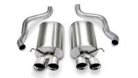 Corsa 2005-2007 Chevrolet Corvette C6 6.0L V8 Polished Sport Axle-Back Exhaust - 14169