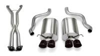 CORSA Performance - Corsa Performance 2.5in. Cat-Back Dual Rear Exit with Twin 3.5in. Black PVD Pro-Series Tips 14169CB4BLK - Image 1