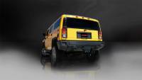 CORSA Performance - Corsa 2003-2006 Hummer H2 6.0L V8 Black Sport 3in Single Rear Twin 4in Tips Cat-Back Exhaust - 14216BLK - Image 2