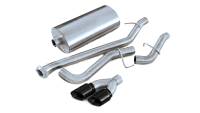 Corsa 2001-2006 Chevrolet Suburban 5.3L V8 3in Cat-Back Single Side w Twin 4in Black Pro-SeriesTips - 14237BLK