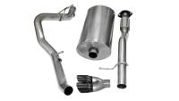 Corsa 2007-2009 Chevrolet Avalanche 6.0L V8 3in Cat-Back Single Side w Twin 4in Black Pro-SeriesTips - 14246BLK