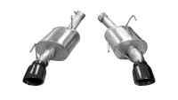 Corsa 2005-2010 Ford Mustang Shelby GT500 5.4L V8 Black Xtreme Axle-Back Exhaust - 14314BLK