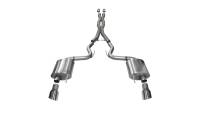 Corsa 2015-2017 Ford Mustang GT 5.0 3in Cat Back Exhaust Polish Dual Tips (Sport) - 14332