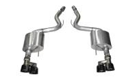 Corsa 2015-2017 Ford Mustang GT 5.0 3in Axle Back Exhaust Black Quad Tips (Sport) - 14334BLK