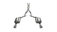Corsa 2015-2017 Ford Mustang GT Convertible 5.0L V8 Polished Sport Cat-Back Dual Rear Exit - 14341