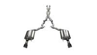 Corsa 2015-2017 Ford Mustang GT Convertible 5.0L V8 Black Xtreme Dual Rear Exit Exhaust - 14342BLK
