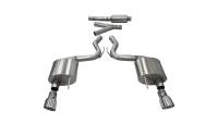 Corsa 2015-2017 Ford Mustang EcoBoost 2.3T Sport 3in Cat-Back Dual Rear Exit Polished Tips - 14343