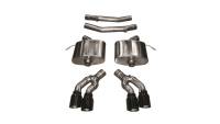 Corsa 2016-2019 Cadillac CTS V 6.2L V8 2.75in Black Xtreme Axle-Back Exhaust - 14358BLK
