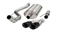 Corsa 2010-2010 Ford F-150 Raptor 5.4L V8 Black Sport Cat-Back Exhaust - 14388BLK