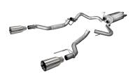 Corsa 2017-2020 Ford F-150 Raptor 3.5L Sport Cat-Back Dual Rear Exit w/ 5in Satin Polished Tip - 14397