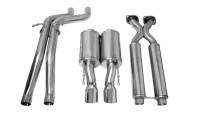 Corsa 2006-2010 Jeep Grand Cherokee 6.1L V8 Polished Sport Cat-Back Exhaust - 14451