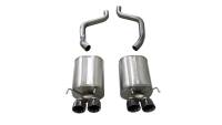 Corsa 2005-2007 Chevrolet Corvette C6 6.0L V8 Black Xtreme Axle-Back Exhaust - 14469BLK