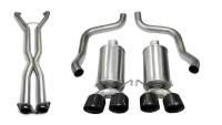 CORSA Performance - Corsa Performance 2.5in. Cat-Back Dual Rear Exit with Twin 3.5in. Black PVD Pro-Series Tips 14469CB4BLK - Image 1