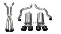 CORSA Performance - Corsa Performance 2.5in. Cat-Back Dual Rear Exit with Twin 3.5in. Black PVD Pro-Series Tips 14469CB6BLK - Image 1